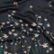 1 Yard Stretch Cotton Sateen Black Beauty Daisy Floral Panel Fabric 55 inch Wide